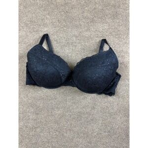 Torrid Curve Bra Womens 44 DDD Black Lace Underwire Lightly Lined Plus Size
